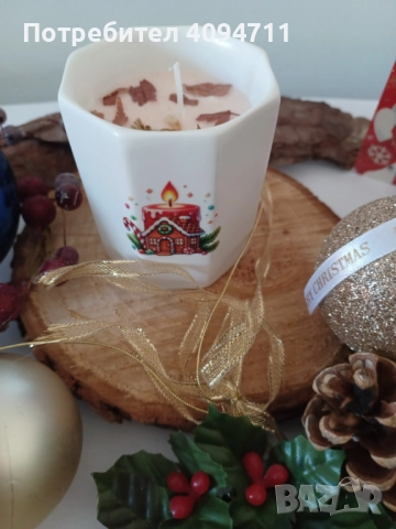 Ароматна  свещ със соев восък 