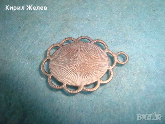 СРЕБРИСТ ВИНТИДЖ ФЛОРАЛЕН АРТ МЕДАЛЬОН 12562, снимка 4 - Колиета, медальони, синджири - 35646104