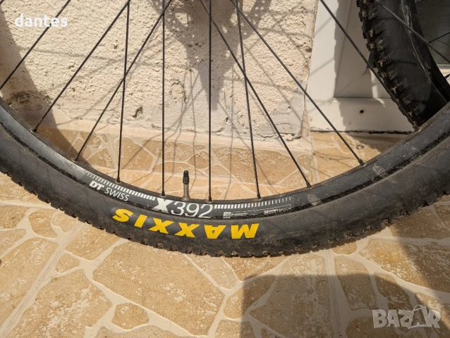 Капли DT Swiss X392, 29", QR, IS 6 bolt, главини XT, Гуми maxxis, MTB Weelset, снимка 4 - Части за велосипеди - 51236427