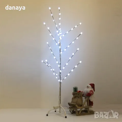 5287 Светещо коледно дръвче, 150 см, 66 LED светлини топчета, снимка 4 - Декорация за дома - 47531845