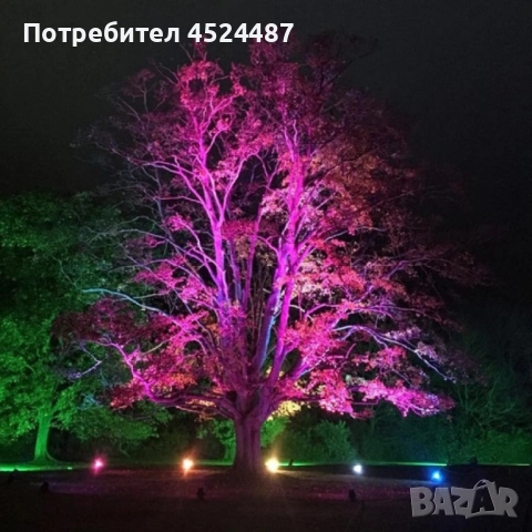 Интелигентен LED прожектор с дистанционно, 100W, различен цвят светлини (multicolor), снимка 7 - Лед осветление - 51466356