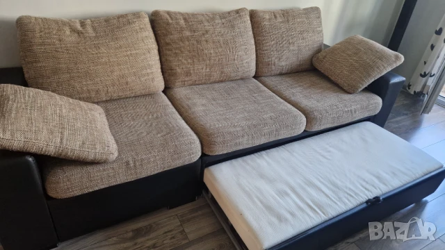 Голям разтегателен диван с опция сън., снимка 2 - Дивани и мека мебел - 51239717