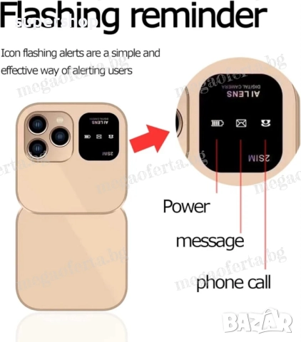 ПРОМОЦИЯ! Мини сгъваем мобилен телефон i16 PRO с две сим карти, снимка 11 - Телефони с две сим карти - 52424275