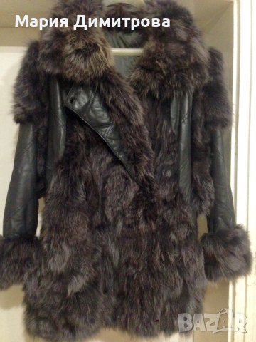  Палто от естествен косъм (ангорски заек)