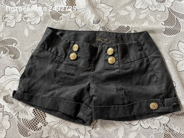 Къси панталонки, черни , Guess, снимка 1 - Къси панталони и бермуди - 40497738