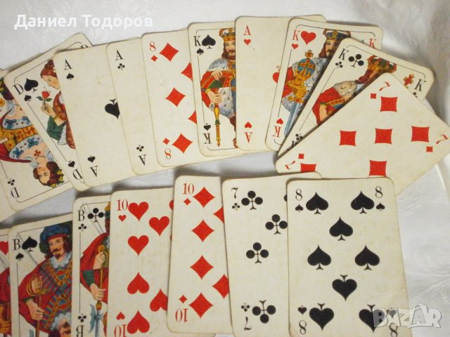 Стари Немски  Ретро Карти за Игра,Ретро Карти - 32 бр., снимка 8 - Карти за игра - 38631145
