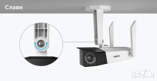 Reolink duo 2 + солар WiFi 4K Панорама , солар/батерия  180 градуса два обектива , снимка 6 - Камери - 49879998