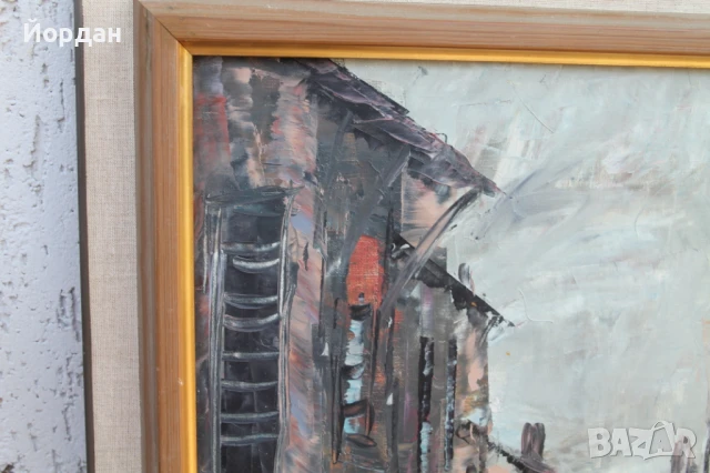 Картина масло върху платно ''P.Larsen'', снимка 2 - Картини - 50701684