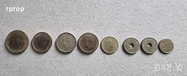 Испания. Испански песети.  8 бройки., снимка 6 - Нумизматика и бонистика - 39320359
