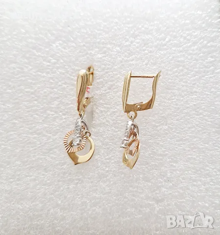 Дамски златни обеци , снимка 2 - Обеци - 47498689