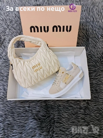 Miu Miu Дамски Маратонки👟Дамски Спортни Обувки Миу Миу - Налични Различни Цветове Код SK184, снимка 7 - Маратонки - 52518448