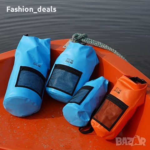 Нова удобна водоустойчива чанта 30L за туризъм, къмпинг, рафтинг, море, снимка 5 - Чанти - 40603859