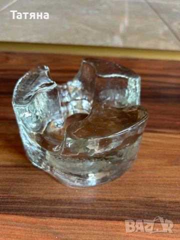 Пепелник масивен стъклен 