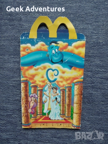 Aladdin McDonalds Disney Happy Meal Box Ретро Макдоналдс Детско Меню Аладин Кутия, снимка 5 - Колекции - 51984311