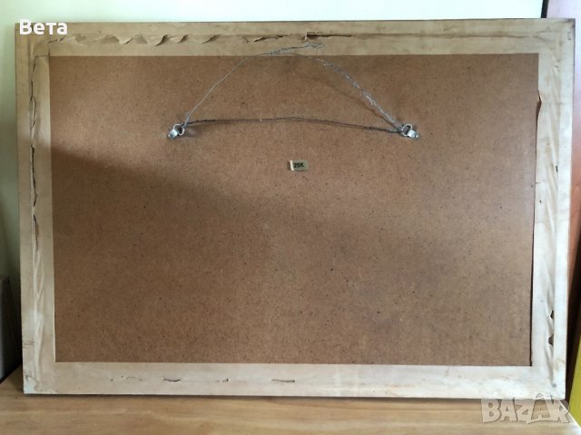 Голяма Картина в дървена рамка със стъкло, снимка 5 - Картини - 38309299