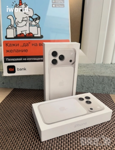НОВ❗️ НЕразпечатан❗️ Iphone 17 PRO MAX ❗️Лизинг от 104лв/м❗️ silver blue ❗️USA, снимка 5 - Apple iPhone - 52615028