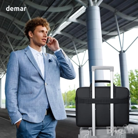 Разширяема чанта за лаптоп RAINYEAR, подходяща за 15,6-инчов лаптоп, снимка 6 - Чанти - 51462149