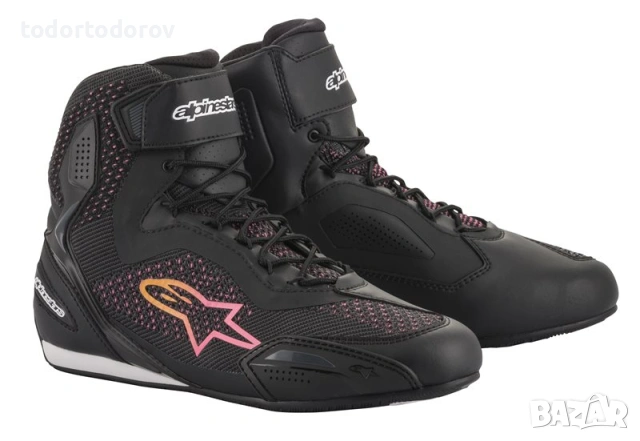 Дамски Мото боти ботуши ALPINESTARS FASTER-3 Fushia 36