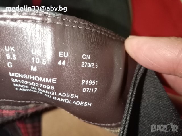 Мъжки боти Clarks 44 дебела естествена кожа, шити, нови, снимка 2 - Мъжки боти - 43695725