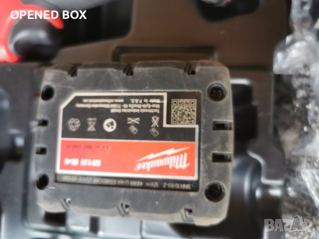 Акумулаторен ударен винтоверт Milwaukee M12FPD-402X, 12 V, 44 Nm, куфар, 2 батерии и зарядно, снимка 4 - Други инструменти - 43020329