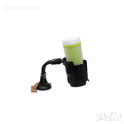 0704 Стойка за чаша с вакуумно захващане в автомобил, черна, снимка 4 - Аксесоари и консумативи - 44872112