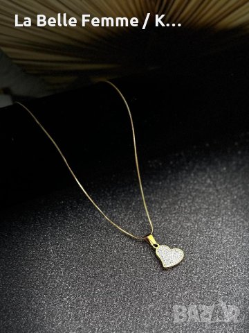 Колиета изработени от медицинска стомана 316L със златисто PVD покритие., снимка 10 - Колиета, медальони, синджири - 44015763