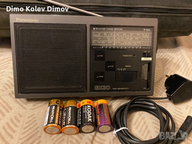 Panasonic Радио Транзистор Ресийвър + Батерии и Кабел, снимка 4 - Радиокасетофони, транзистори - 43256204