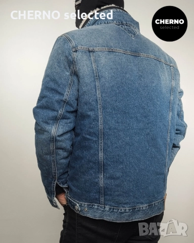 Дънково яке TOMMY JEANS Ryan Sherpa 3-in-1 Denim Trucker Jacket – Размер XL – Ново с етикети, снимка 5 - Якета - 52859428