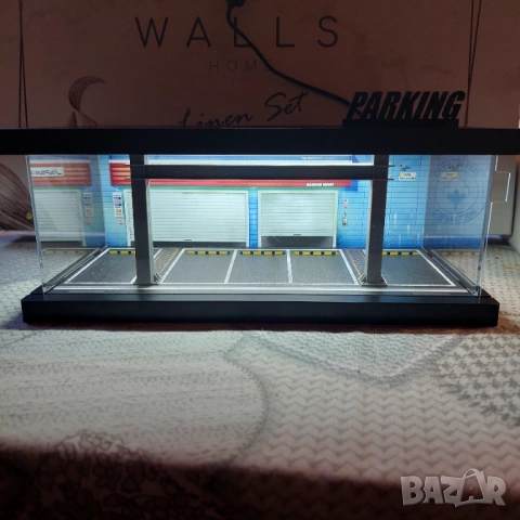 Гараж диорама за 5 коли в мащаб 1-64 