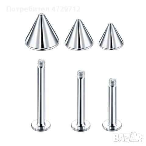 Дълги и къси обици за пробиване на устни, снимка 13 - Друго оборудване - 53404244