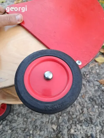 ретро дървена играчка детска количка, снимка 12 - Колекции - 47854378