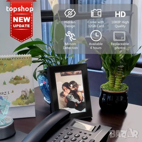 Фото рамка със скрита камера Nevarde, снимка 13 - Комплекти за видеонаблюдение - 50557276