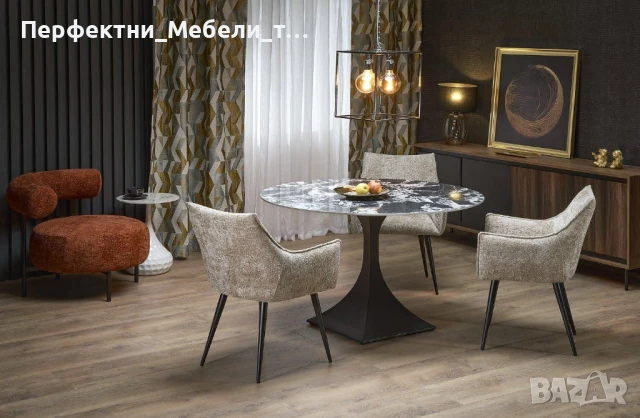 Луксозна маса-маса МДГ дъб- за 8-10 човека с диам. 120 см., снимка 7 - Маси - 50532589