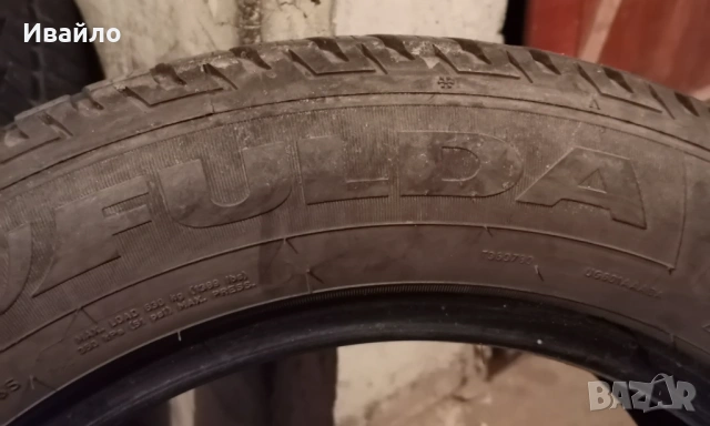 Продавам 2 броя зимни гуми 205.60.16 на 1 сезон дот 2019 Fulda , снимка 3 - Гуми и джанти - 53140959