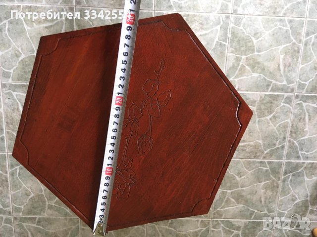 МАСА ЦВЕТАРНИК ПОСТАВКА ДЪРВО СТАРИННА, снимка 7 - Антикварни и старинни предмети - 37767831