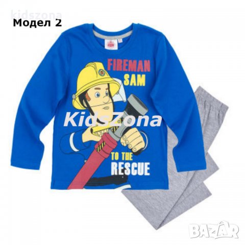 Детска пижама Fireman Sam д. р. за 3, 4, 5, 6 и 8 г. - М1-3, снимка 3 - Детски пижами - 26387714