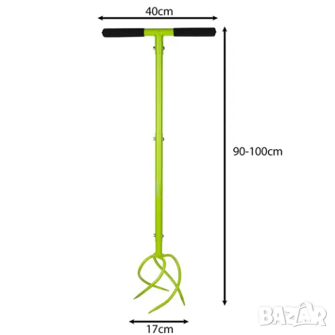 Ръчен култиватор за почва и плевели/ Ръчен аератор за почва/ Разрохвач, снимка 2 - Градински инструменти - 49848336