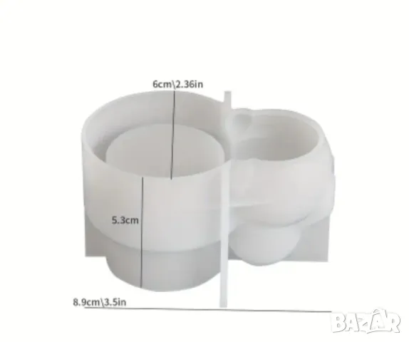 Молд кашпа заек НАМАЛЕН , снимка 3 - Форми - 49591503
