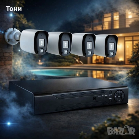 Професионален комплект за сигурност с 4 камери IP67 YL-806B, снимка 2 - Комплекти за видеонаблюдение - 53422196