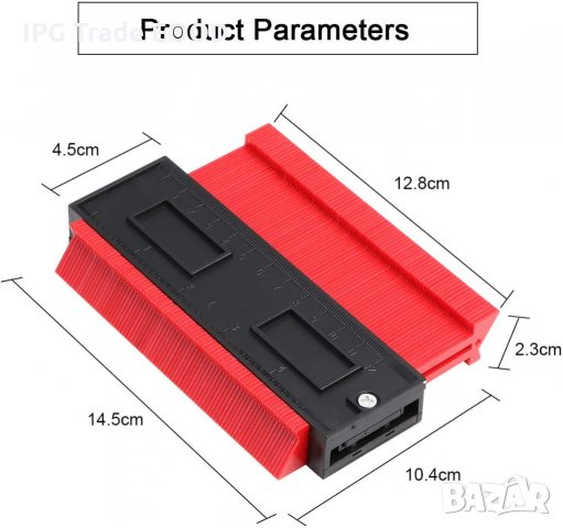 Дубликатор на контури и профили 13 см , снимка 6 - Други инструменти - 32595351
