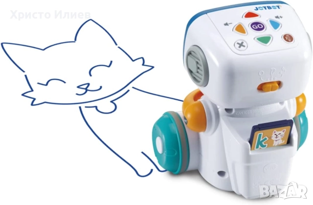 Интерактивен рисуващ робот JotBot Vtech Умният робот за рисуване, снимка 6 - Образователни игри - 52485753