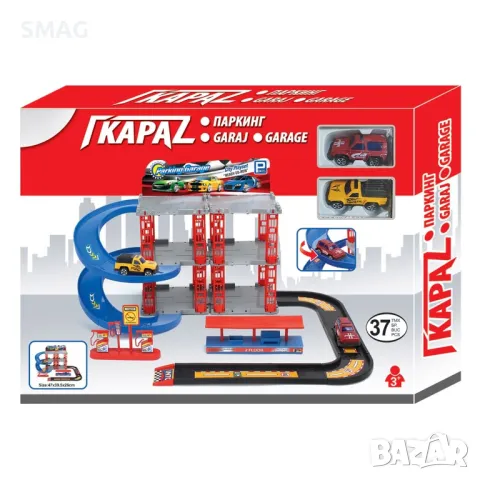 Гараж с нива и 2 коли - 37 бр. S_1180814, снимка 2 - Коли, камиони, мотори, писти - 48012050