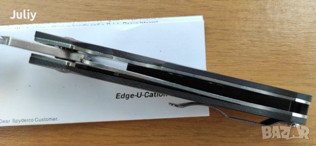 Сгъваем нож Spyderco Schempp Bowie / Schempp EuroEdge, снимка 15 - Ножове - 37345533