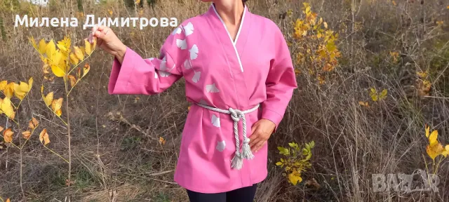 Ръчно рисувано кимоно , снимка 8 - Сака - 48852425