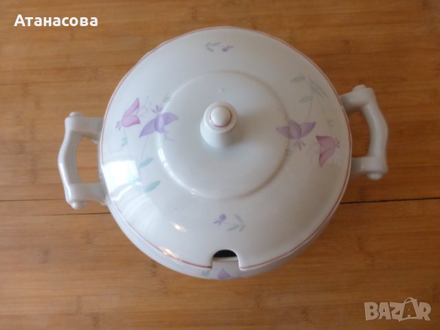 Супник Барок български порцелан Коста Йорданов Видин 1970 г, снимка 7 - Други - 43905432