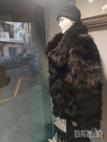 Палто от лисица ,размер м,свободна кройка , снимка 6 - Палта, манта - 43288290