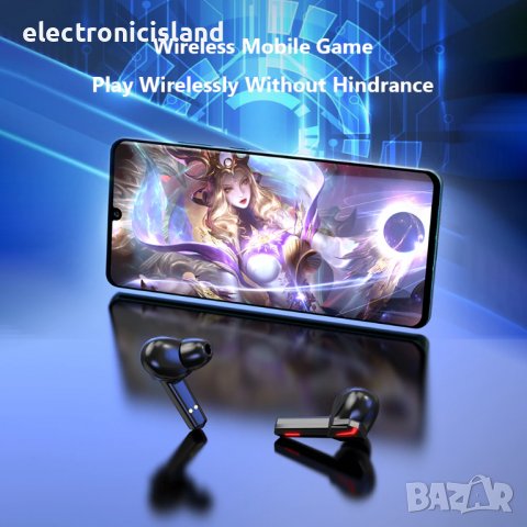 Безжични bluetooth геймърски слушалки KS06 TWS  Bluetooth 5.0, Шумопотискащи, музика, спорт, снимка 7 - Безжични слушалки - 37405936