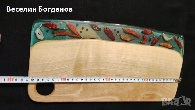 епоксидна смола и дърво,дъска за рязане и сервиране, снимка 8 - Други - 53060091