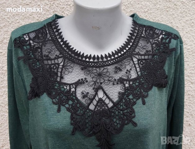 4XL Нова блуза Shein с дантела, снимка 2 - Блузи с дълъг ръкав и пуловери - 43485371
