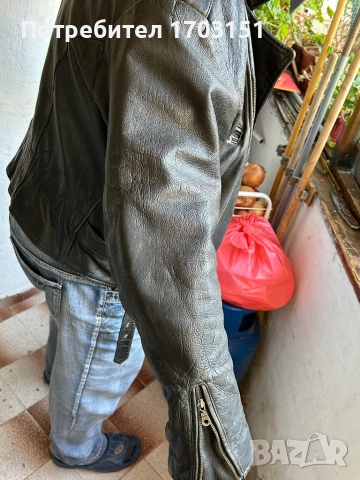 Кожено рокерско яке , снимка 2 - Якета - 52159461